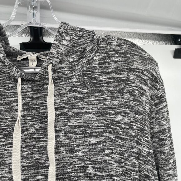Express Womens Lightweight Pullover Hoodie Gray/White Size Small Pocket - Picture 4 of 9
